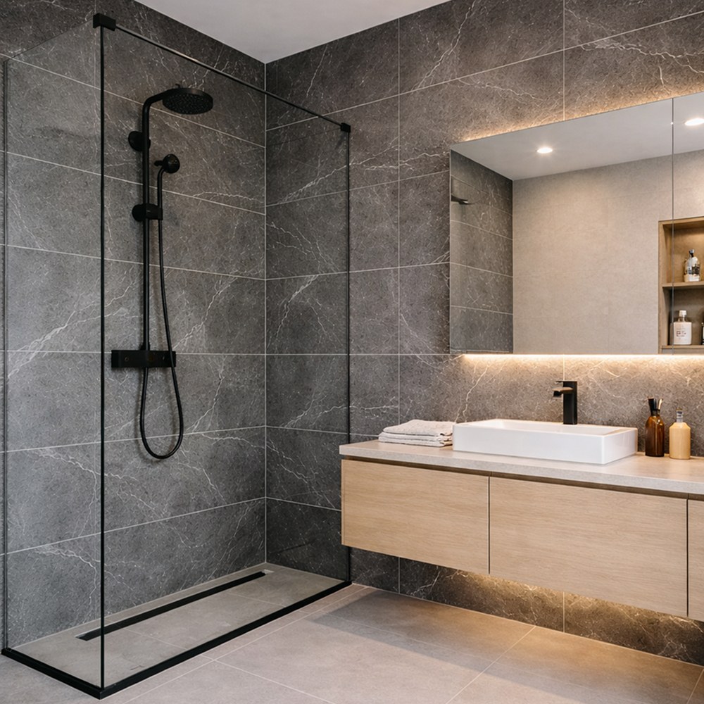 Rayder Dark Gray 60×120, фактура плитки